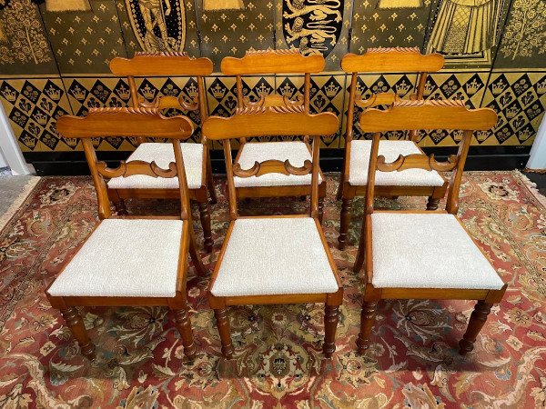 Suite Of 6 Restored English Chairs