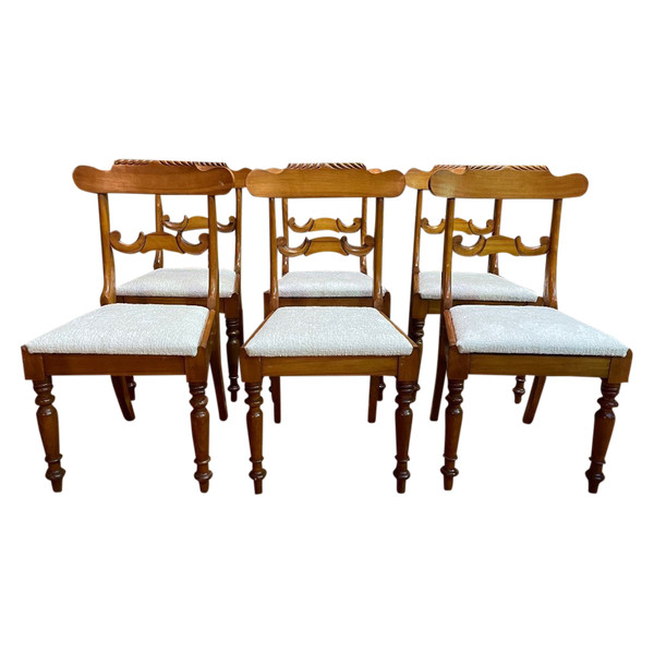 Suite Of 6 Restored English Chairs