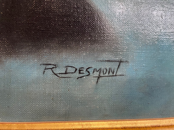 Portrait à L’huile De Serge Gainsbourg « r.desmont »