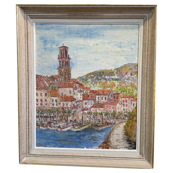 Huile Sur Toile de Port