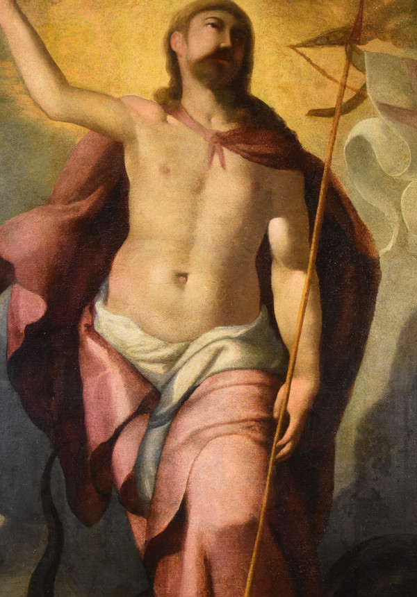 Die Auferstehung Christi, Follower von Tiziano Vecellio (Pieve di Cadore 1490 - Venedig 1576)