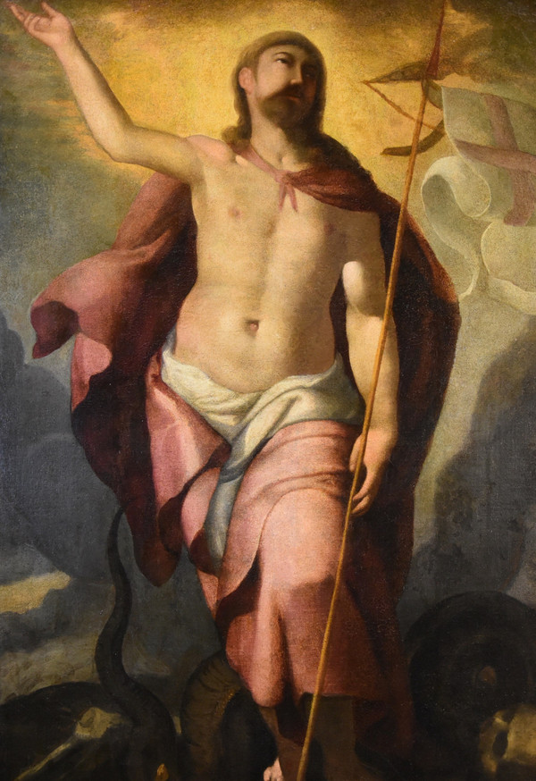 Die Auferstehung Christi, Follower von Tiziano Vecellio (Pieve di Cadore 1490 - Venedig 1576)