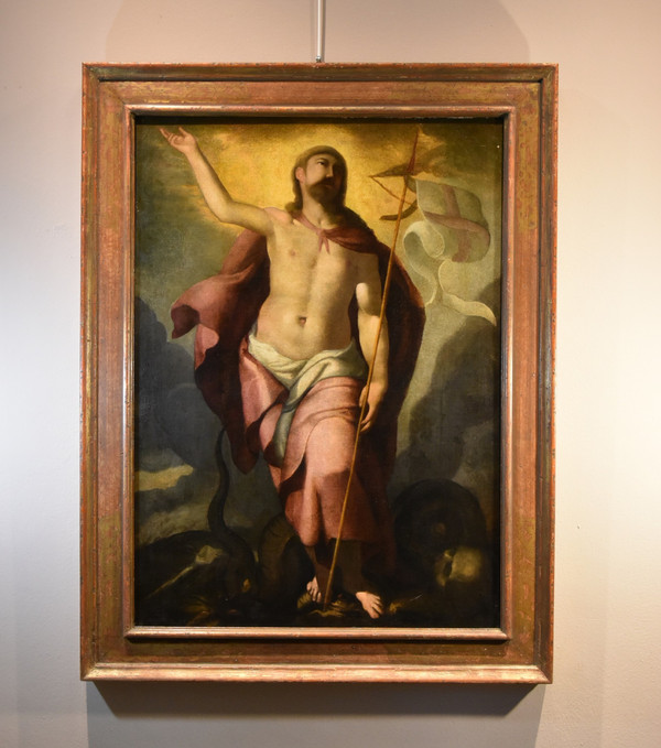Die Auferstehung Christi, Follower von Tiziano Vecellio (Pieve di Cadore 1490 - Venedig 1576)