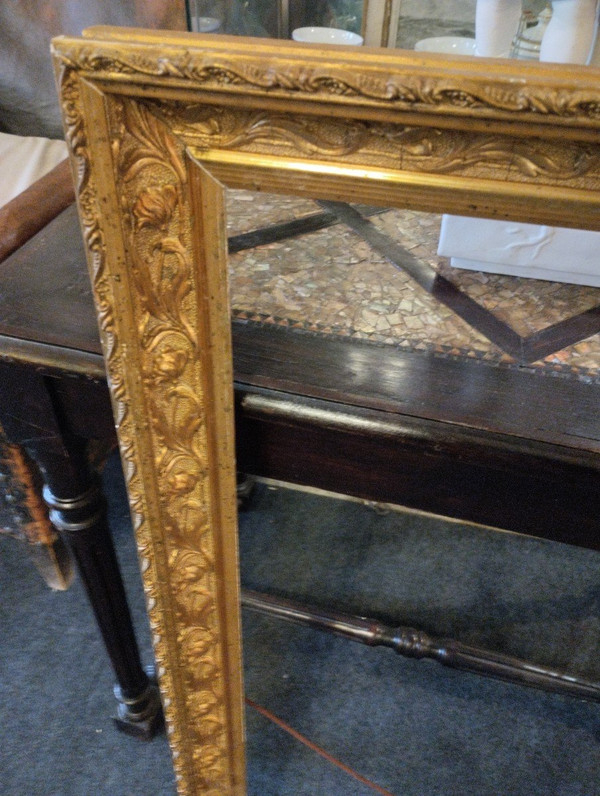 Paire De Cadres - Bois Doré - Art Nouveau - V. 1900.