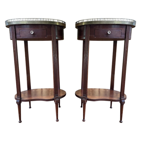 Paire De Chevets De Style Louis XVI