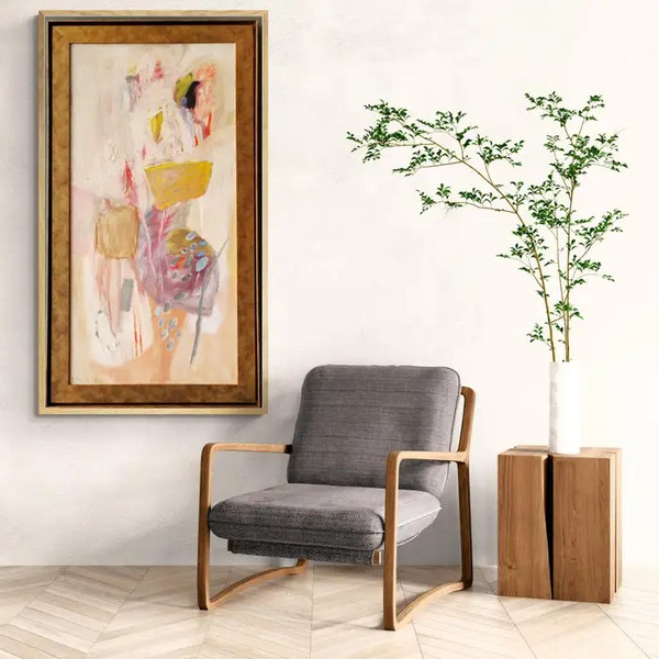 Large Abstract Impressionism painting on board No nightshade by Pierre Vlerick