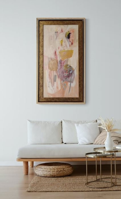 Large Abstract Impressionism painting on board No nightshade by Pierre Vlerick