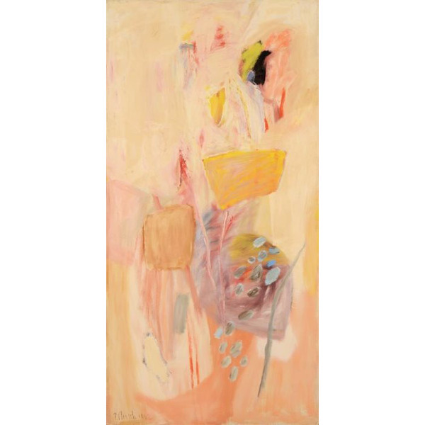 Large Abstract Impressionism painting on board No nightshade by Pierre Vlerick