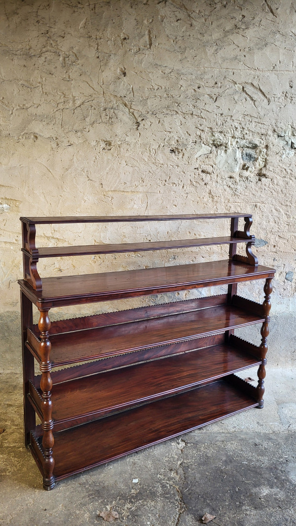 Etagère d'applique en acajou - XIXème