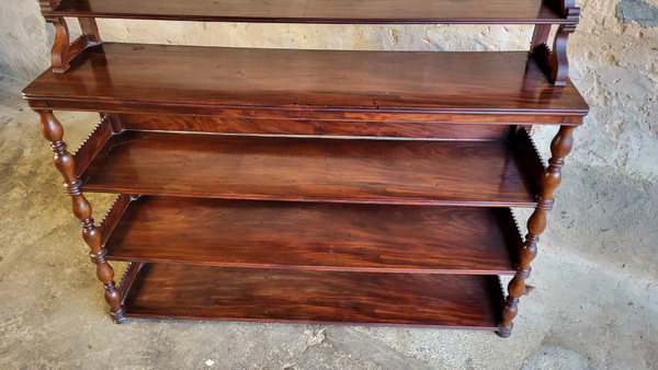 Etagère d'applique en acajou - XIXème
