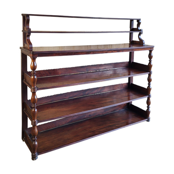 Mahogany wall shelf - 19th century