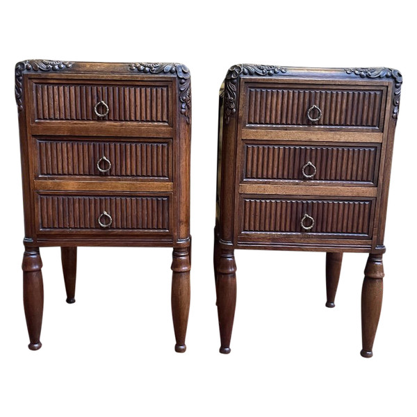 Paire De Tables De Chevets époque Art Déco