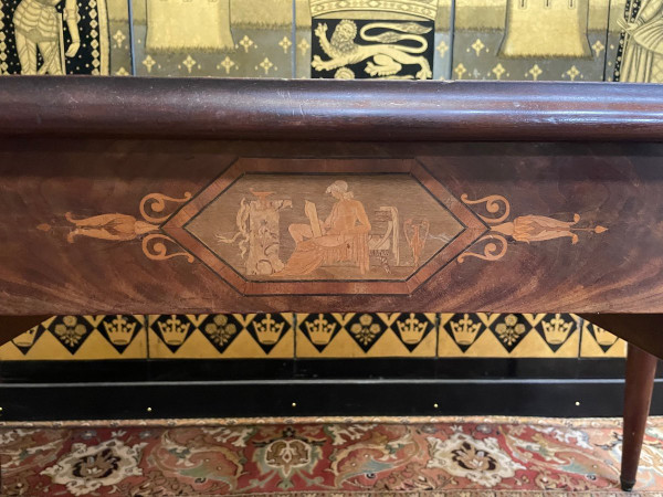 Scrivania piatta in stile Art Déco