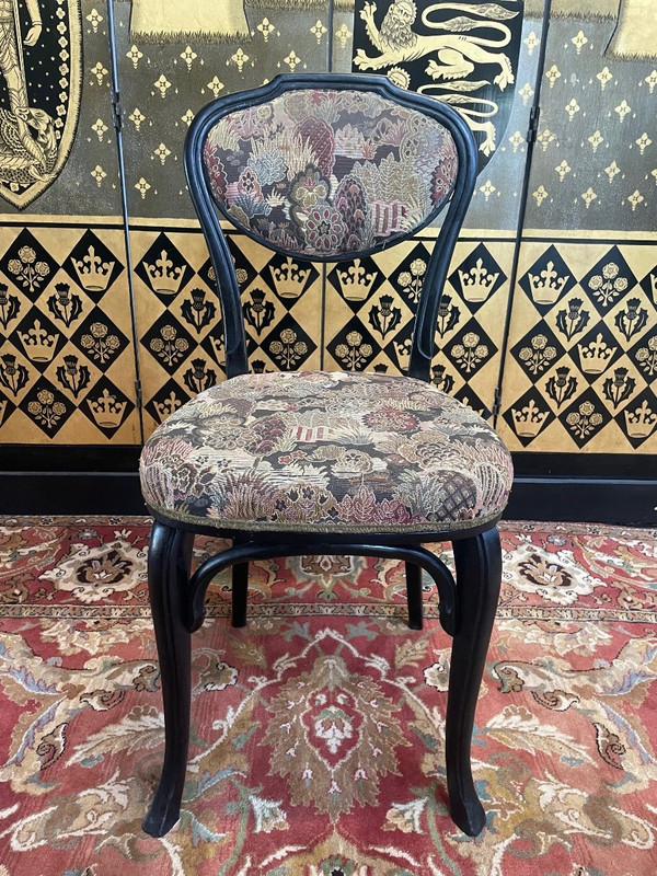 Suite De 6 Chaises Bistrot Noires Kohn