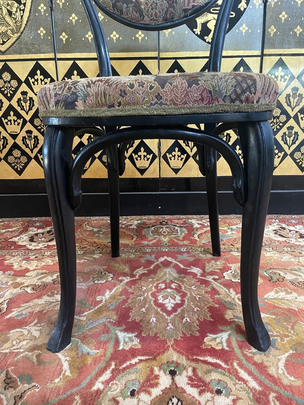 Suite De 6 Chaises Bistrot Noires Kohn