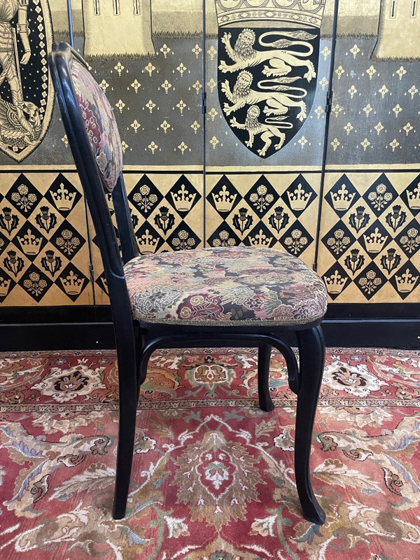Suite De 6 Chaises Bistrot Noires Kohn