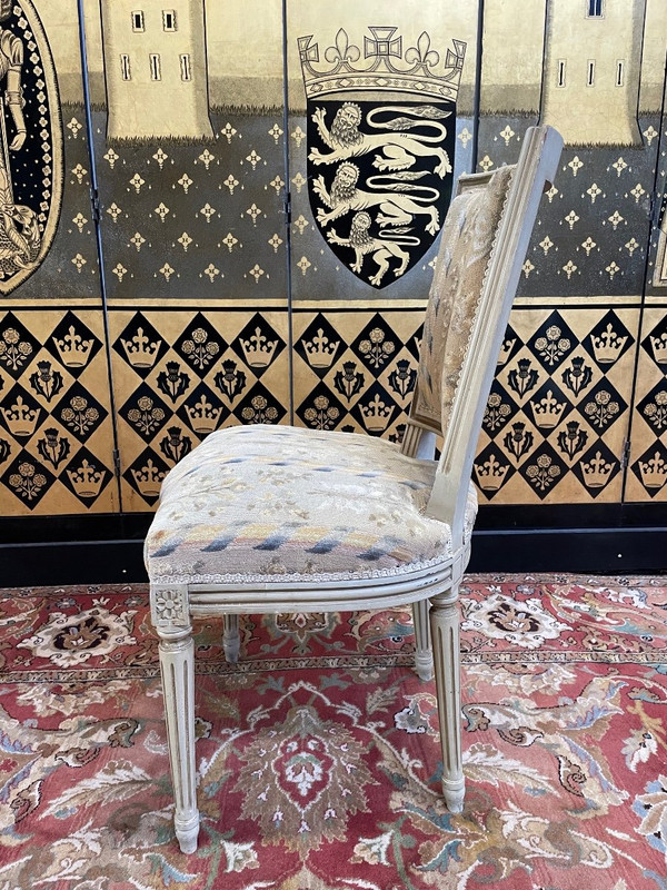 Suite De 6 Chaises De Style Louis XVI