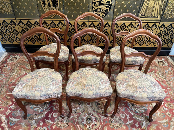 Suite Of 6 Louis Philippe Mahogany Chairs