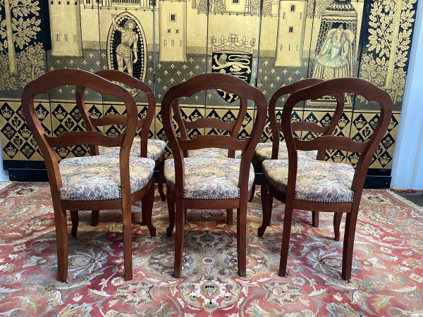 Suite Of 6 Louis Philippe Mahogany Chairs