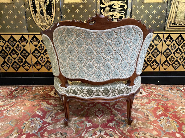 Armchair - Louis XV Style Bergère And Pair Of Chairs