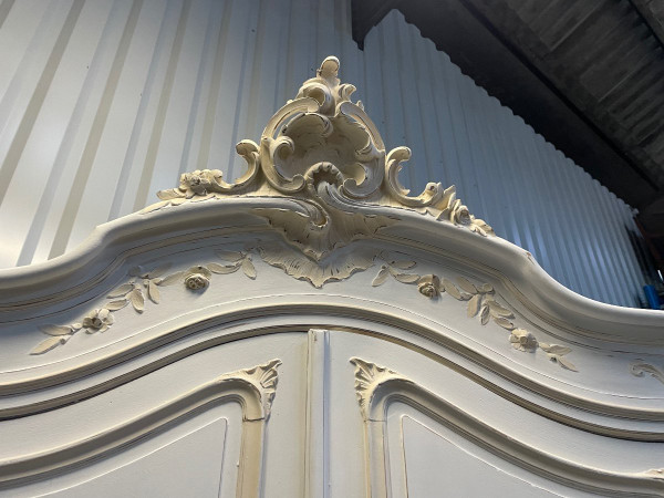 Schlafzimmer Louis XV - Bett - Schrank Und Konsole