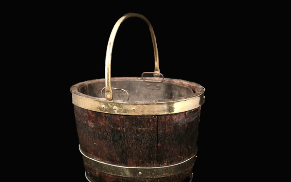 Seau de la Marine Anglaise  XIXème siècle  Victorien 