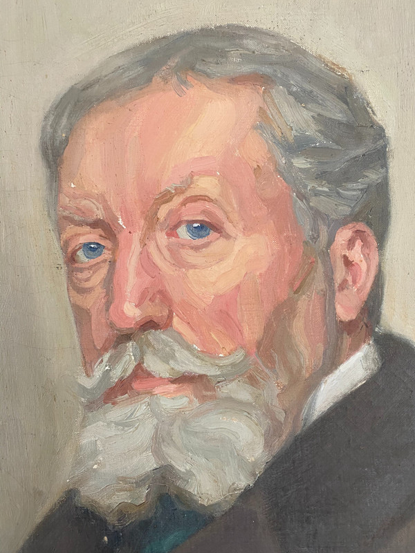Portrait of a man signed Almagia