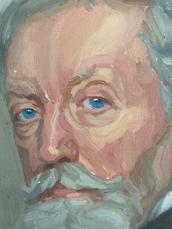 Portrait of a man signed Almagia