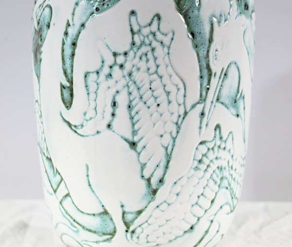 “Les Pélicans” vase, signed L. Alaurant – 1950