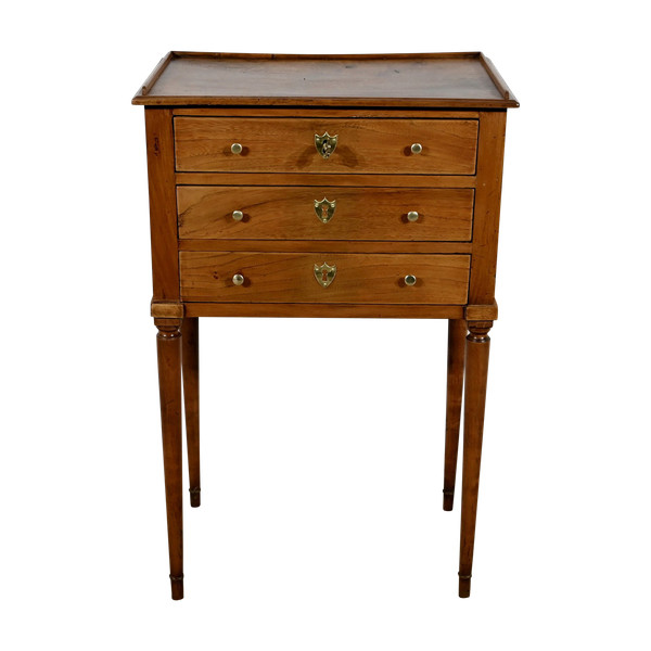Petit Table de Salon en Merisier et Noyer, époque Louis XVI – Fin XVIIIe