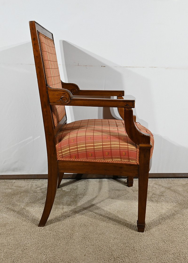 Fauteuil en Acajou Massif, époque Directoire – Début XIXe