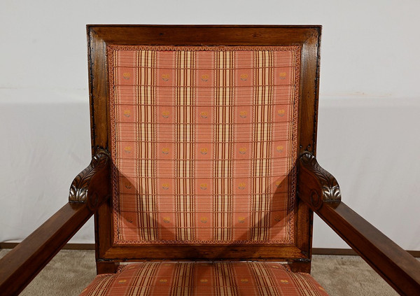 Fauteuil en Acajou Massif, époque Directoire – Début XIXe
