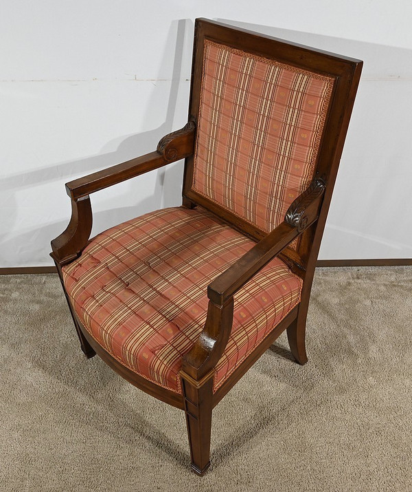 Fauteuil en Acajou Massif, époque Directoire – Début XIXe