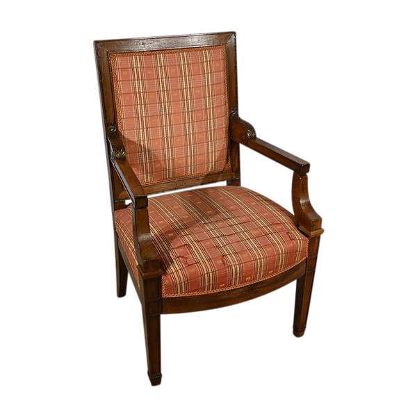 Fauteuil en Acajou Massif, époque Directoire – Début XIXe