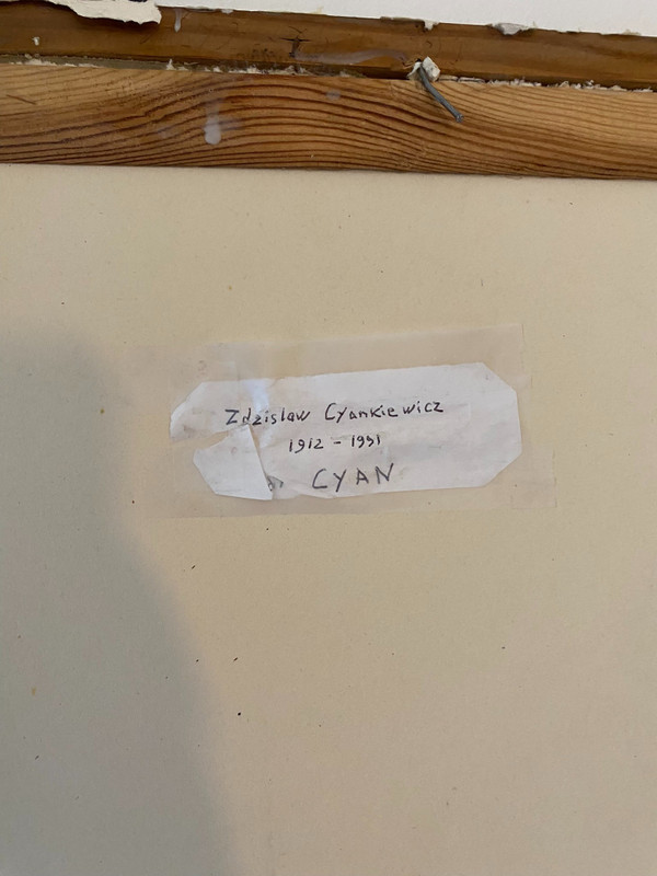 Polnisches Schulporträt, signiert
