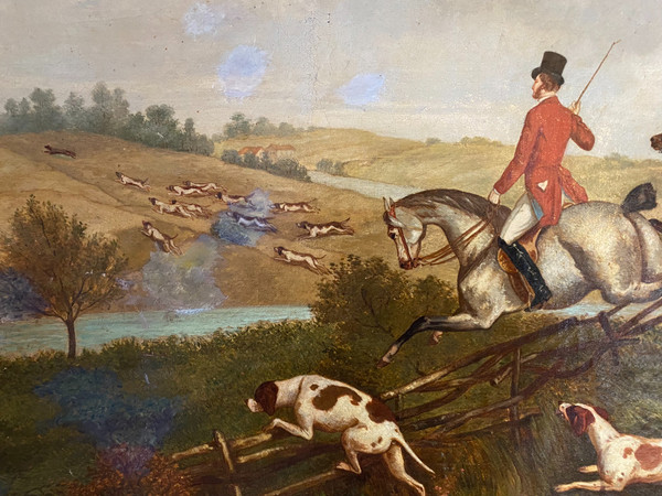 19th century English school hunting party