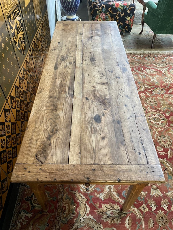 Table De Ferme En Chêne Massif
