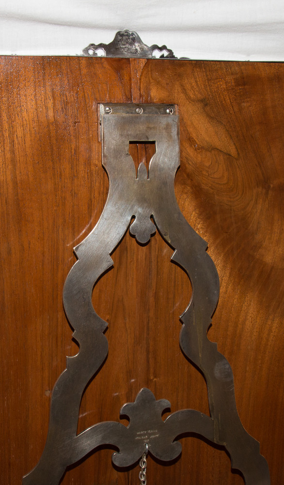Großer italienischer Tischspiegel aus Sterlingsilber aus dem Jahr 1900