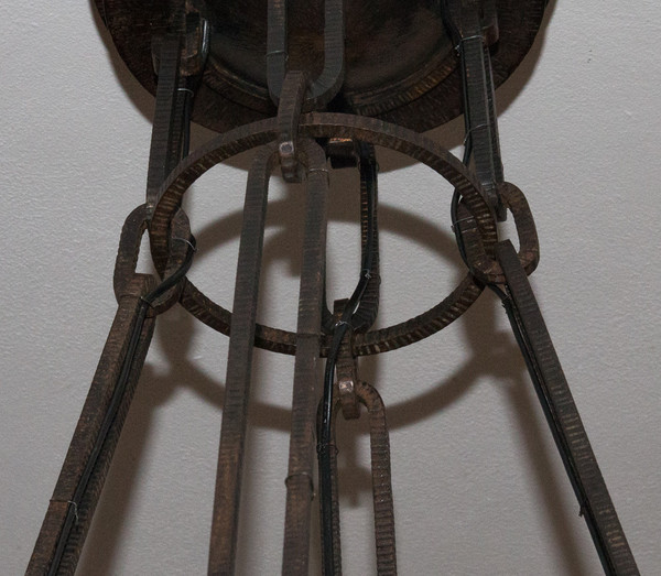 Large Schneider Chandelier Art Deco Period