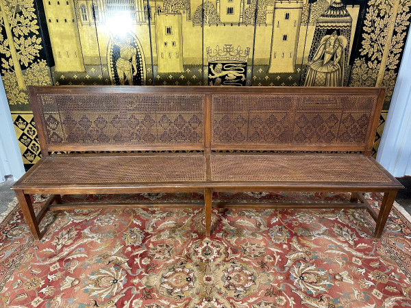 Grande panca - Banquette D'office En Cannage 1900