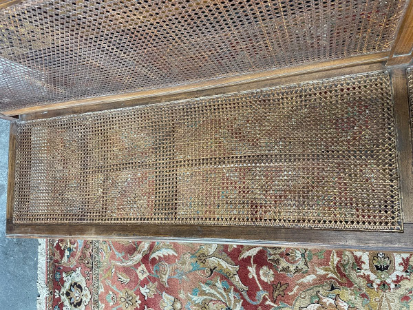 Grande panca - Banquette D'office En Cannage 1900