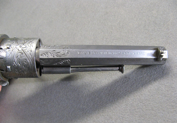 Revolver Lefaucheux Pinfire Inciso Calibro 7 Mm.