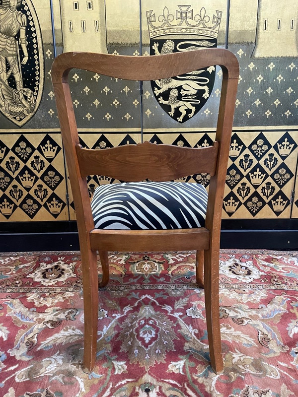Suite mit 6 englischen Chippendale-Stühlen
