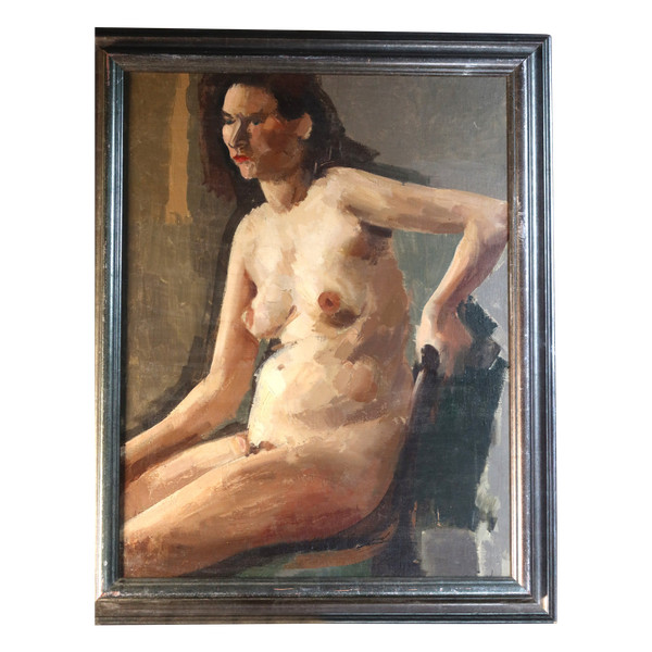 Gemälde „Akt“ signiert René Guinand (1892-1983)