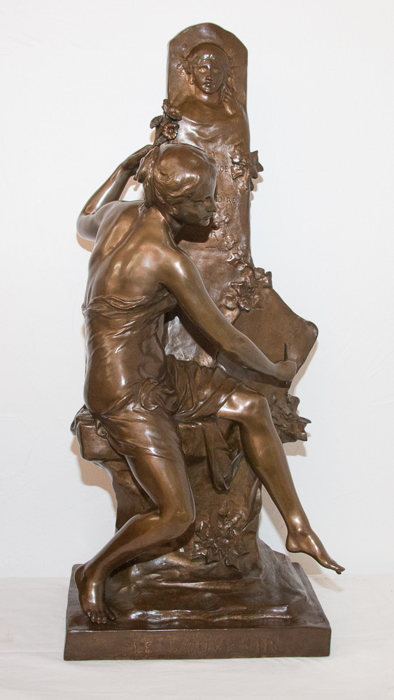 Bronze « Le Souvenir » Signé E Picault Fin XIXe Siècle
