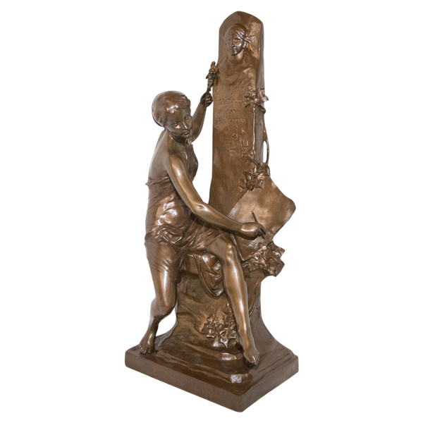 Bronze « Le Souvenir » Signé E Picault Fin XIXe Siècle