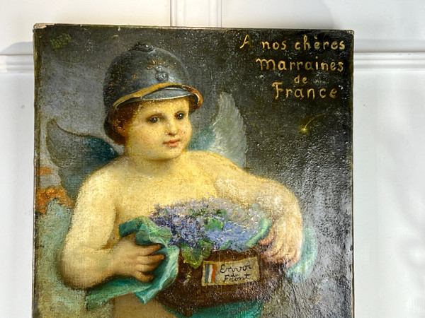 RARE PEINTURE ANCIENNE SIGNÉE DE JEAN JULES ANTOINE LECOMTE DU NOÜY 1916