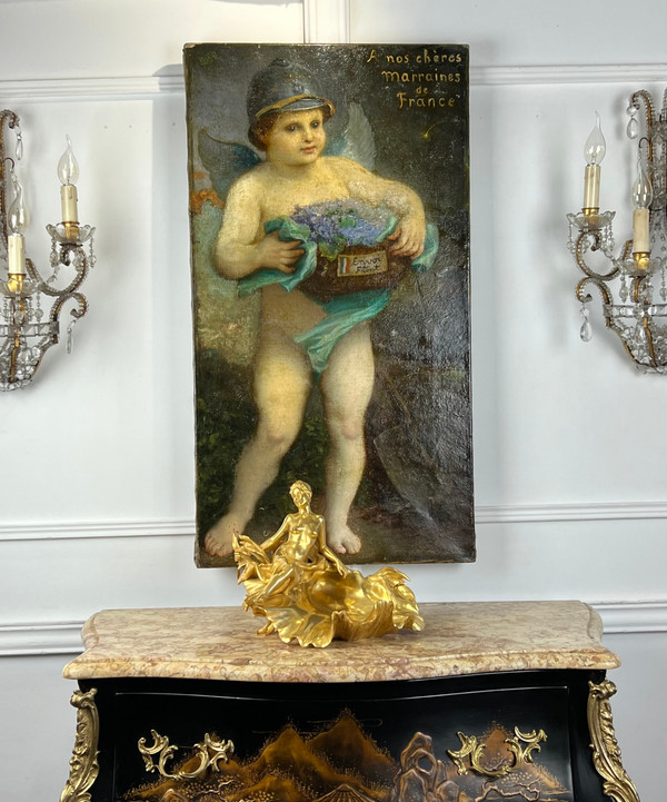 RARE PEINTURE ANCIENNE SIGNÉE DE JEAN JULES ANTOINE LECOMTE DU NOÜY 1916
