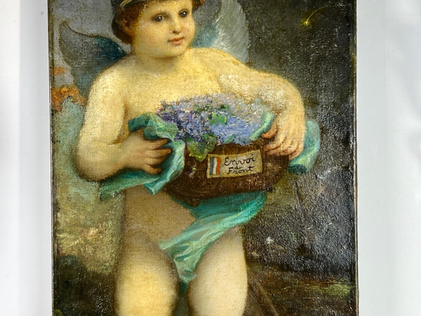 RARE PEINTURE ANCIENNE SIGNÉE DE JEAN JULES ANTOINE LECOMTE DU NOÜY 1916