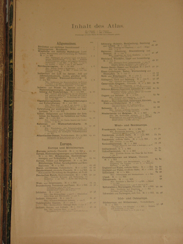 Handatlas de Andrees Raccolta di mappe in lingua tedesca Atlas del 1899